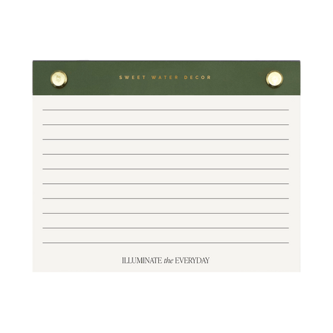Small Green Gold Rivet Basic Notepad in - Notepad photo