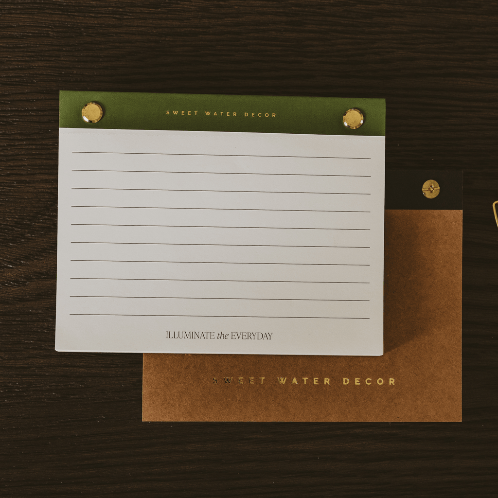 Small Green Gold Rivet Basic Notepad in - Notepad photo