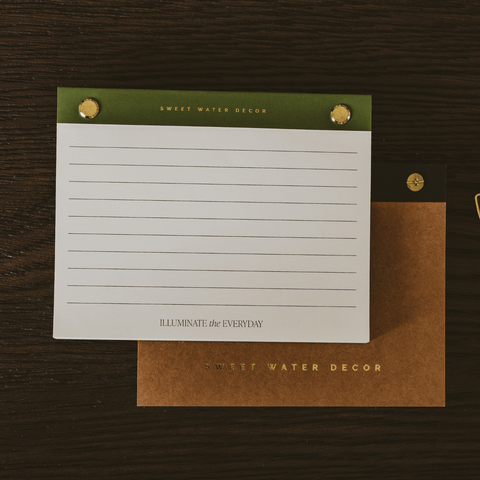 Small Green Gold Rivet Basic Notepad in - Notepad photo