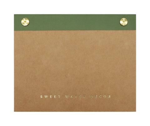 Small Green Gold Rivet Basic Notepad in - Notepad photo