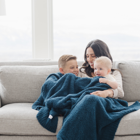 BAMBONI® THROW BLANKETS in Nautical Blue - Throw Blanket photo