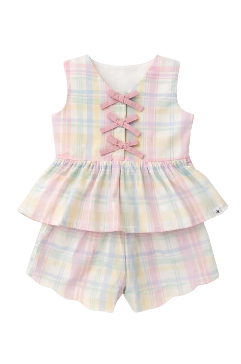 Taffy Plaid Shorts Set in - Outfit Sets photo