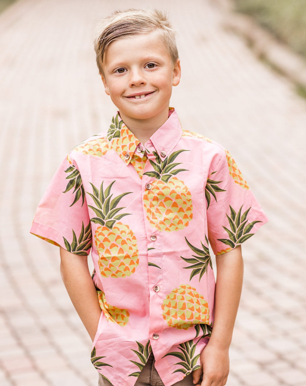 Tropical Love Boys Button Down in - photo