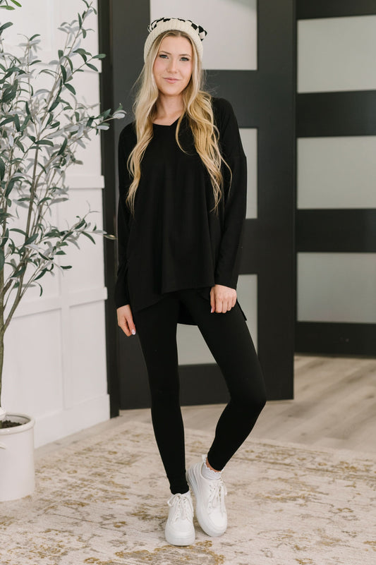 Zenana Next to Nothing Top and Bottom Set in Black in 3XL - Womens photo