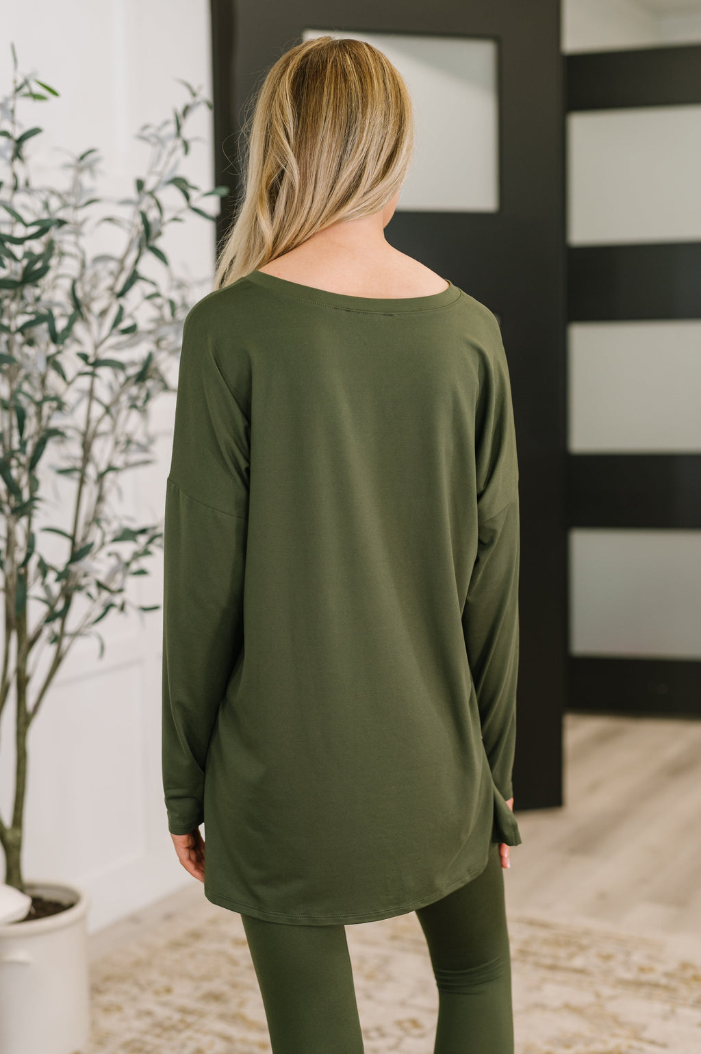 Next to Nothing Top and Bottom Set in Dark Olive in - Womens photo