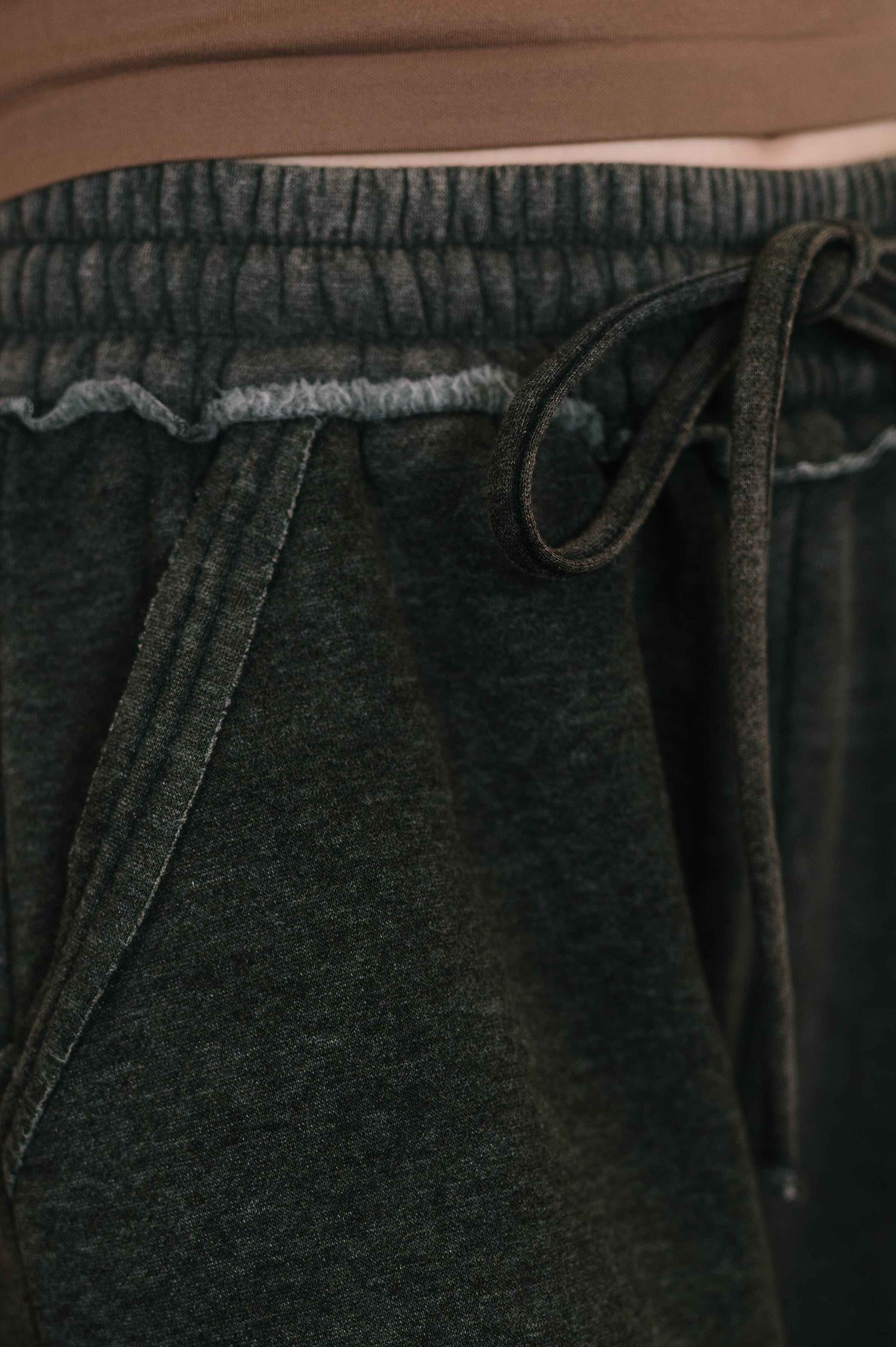 Nights Like This High Waist Palazzo Sweats in Ash Black in - Womens photo