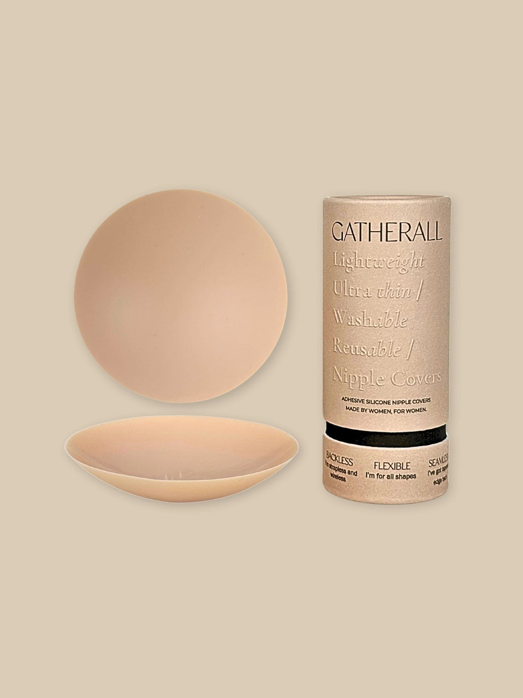 Gatherall Nipple Covers in Cream - Nipple Covers photo