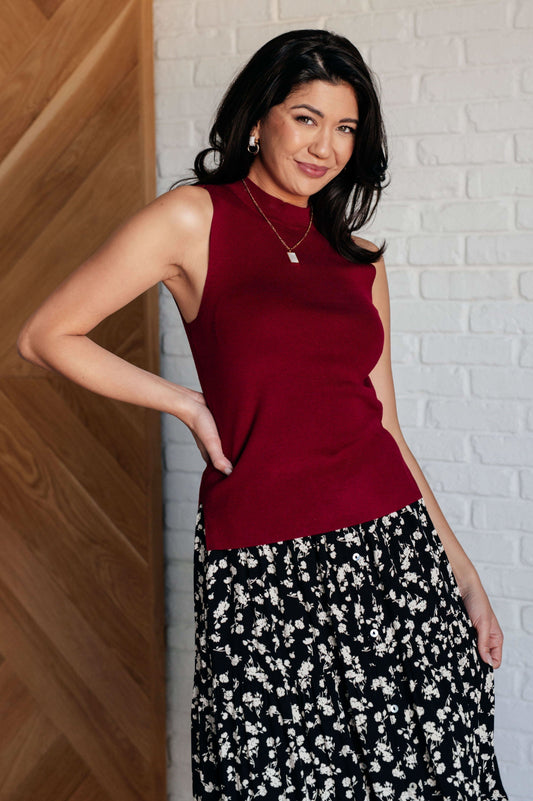 No Excuses Mock Neck Tank in - Tops photo