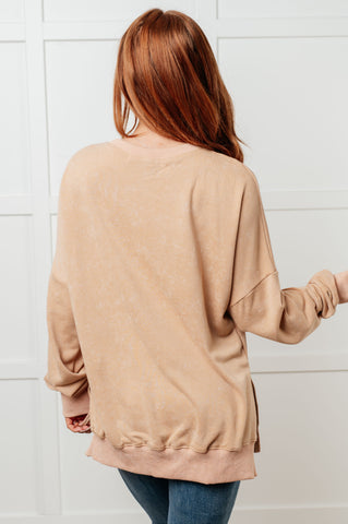 No Plain Jane Oversized Sweatshirt in Khaki in - Tops photo