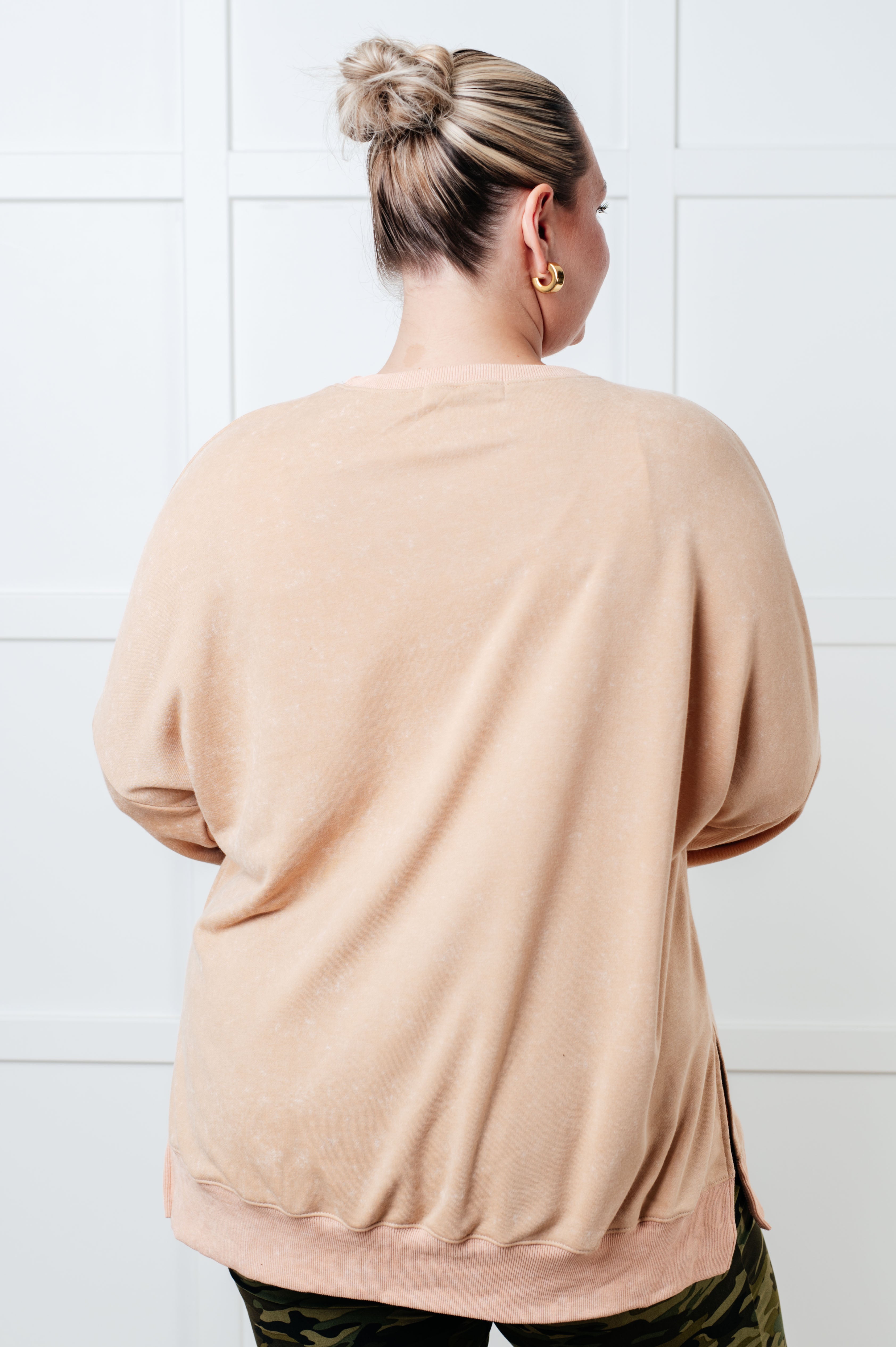 No Plain Jane Oversized Sweatshirt in Khaki in - Tops photo