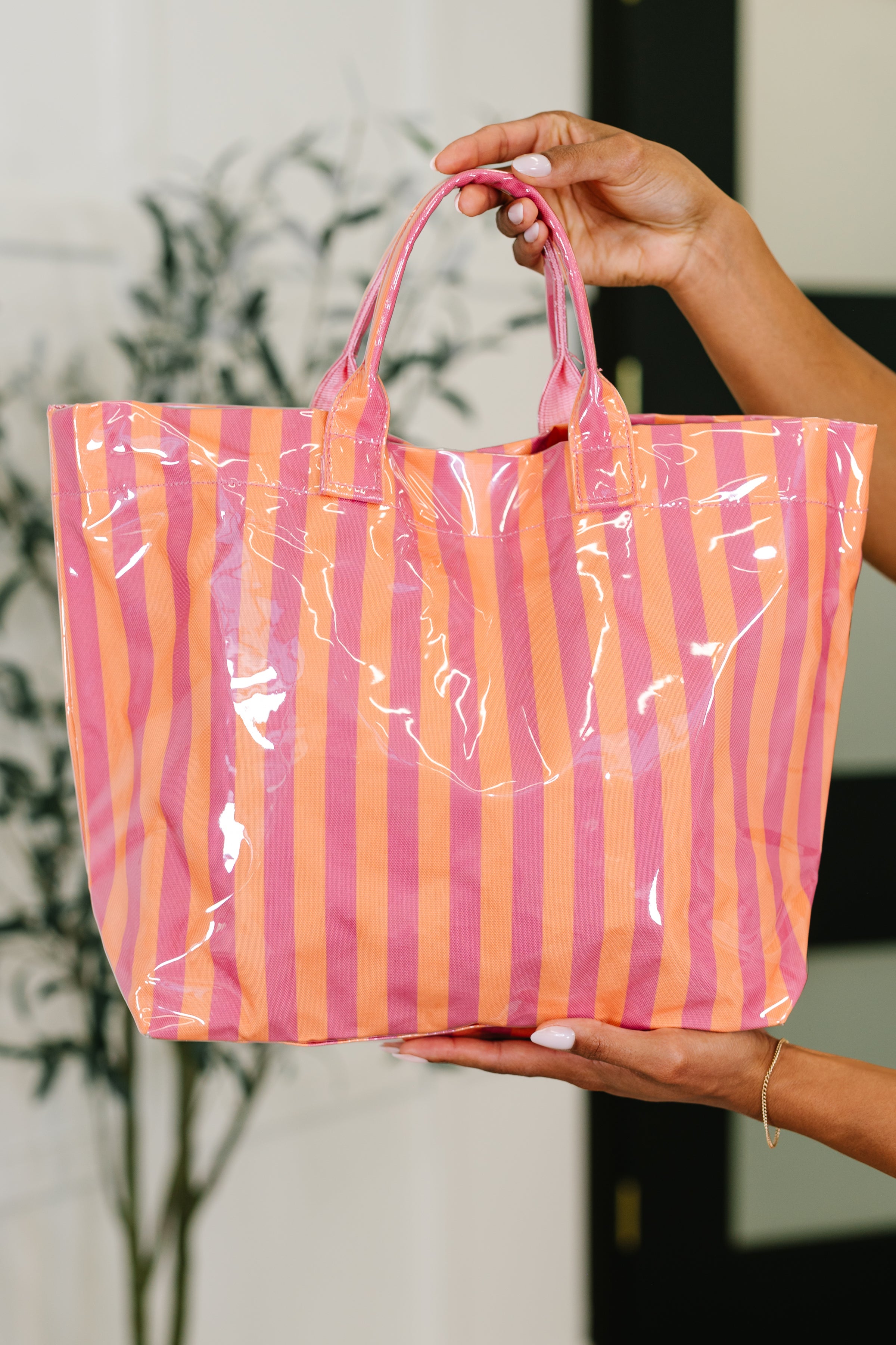 Not Your Typical Tote in Pink and Orange in - Womens photo