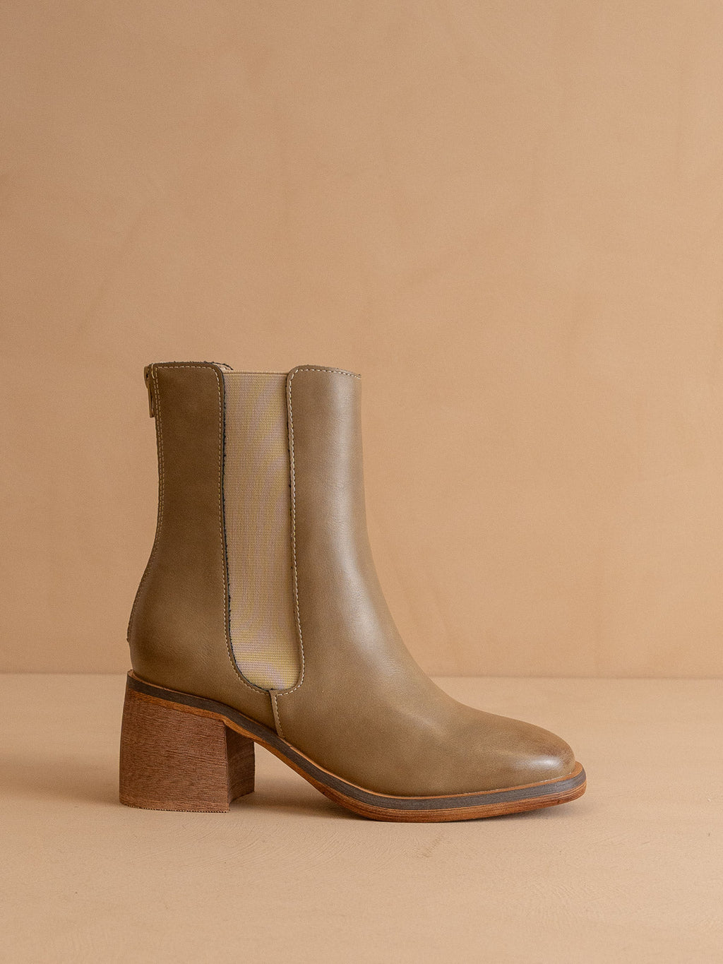 The Olivia | Dune Chelsea Heel Boots in Dune - BOOTS & BOOTIES photo