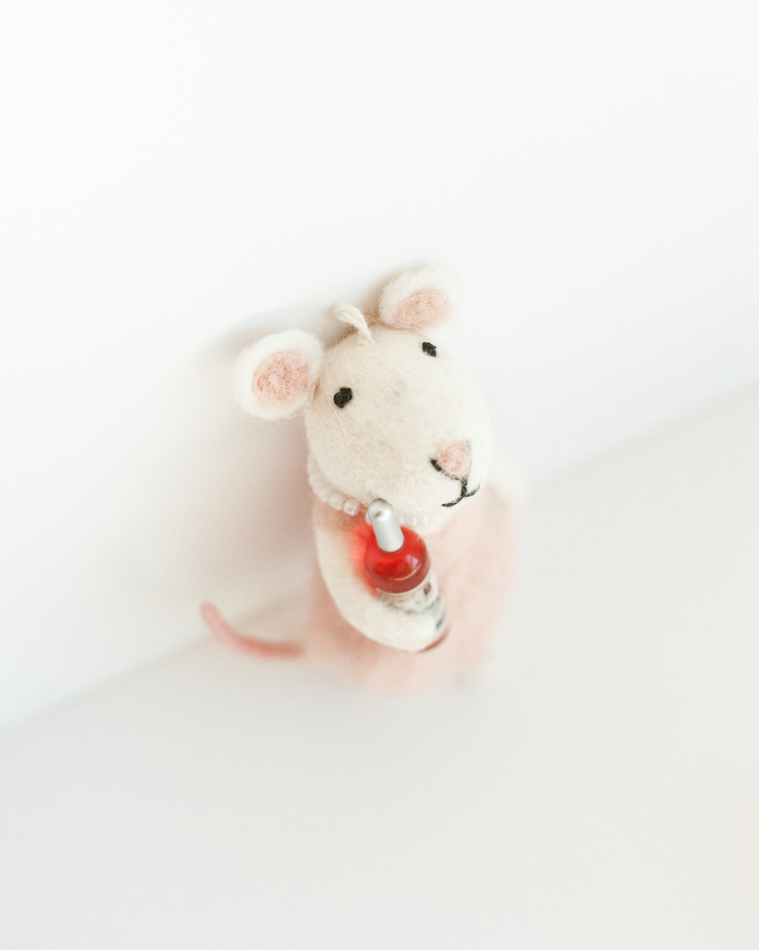 Rosé All Day Felt Mouse Ornament - SwagglyLife Home & Fashion