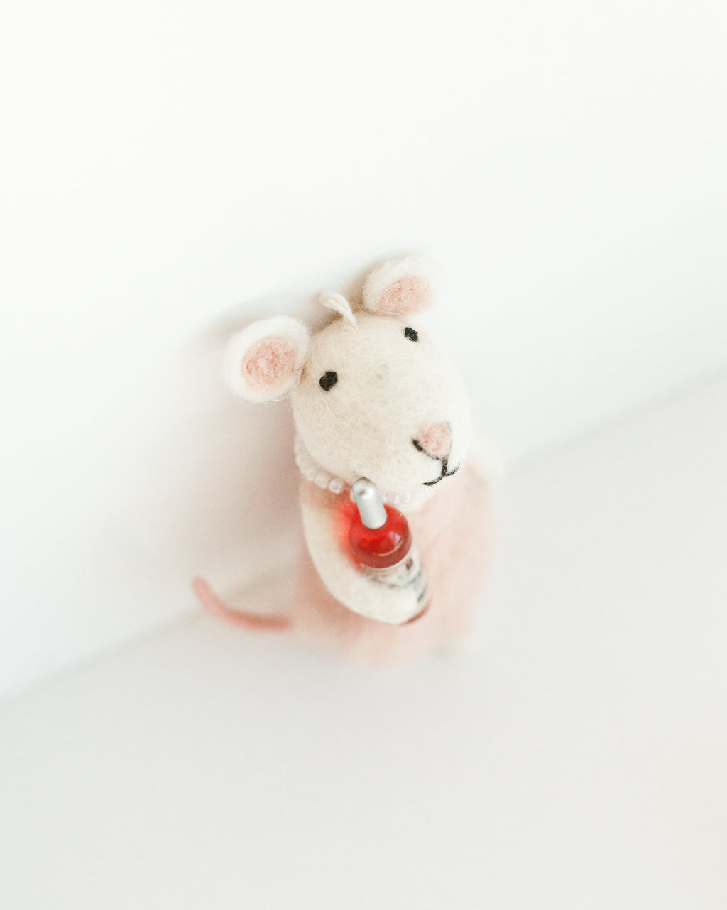 Rosé All Day Felt Mouse Ornament - SwagglyLife Home & Fashion