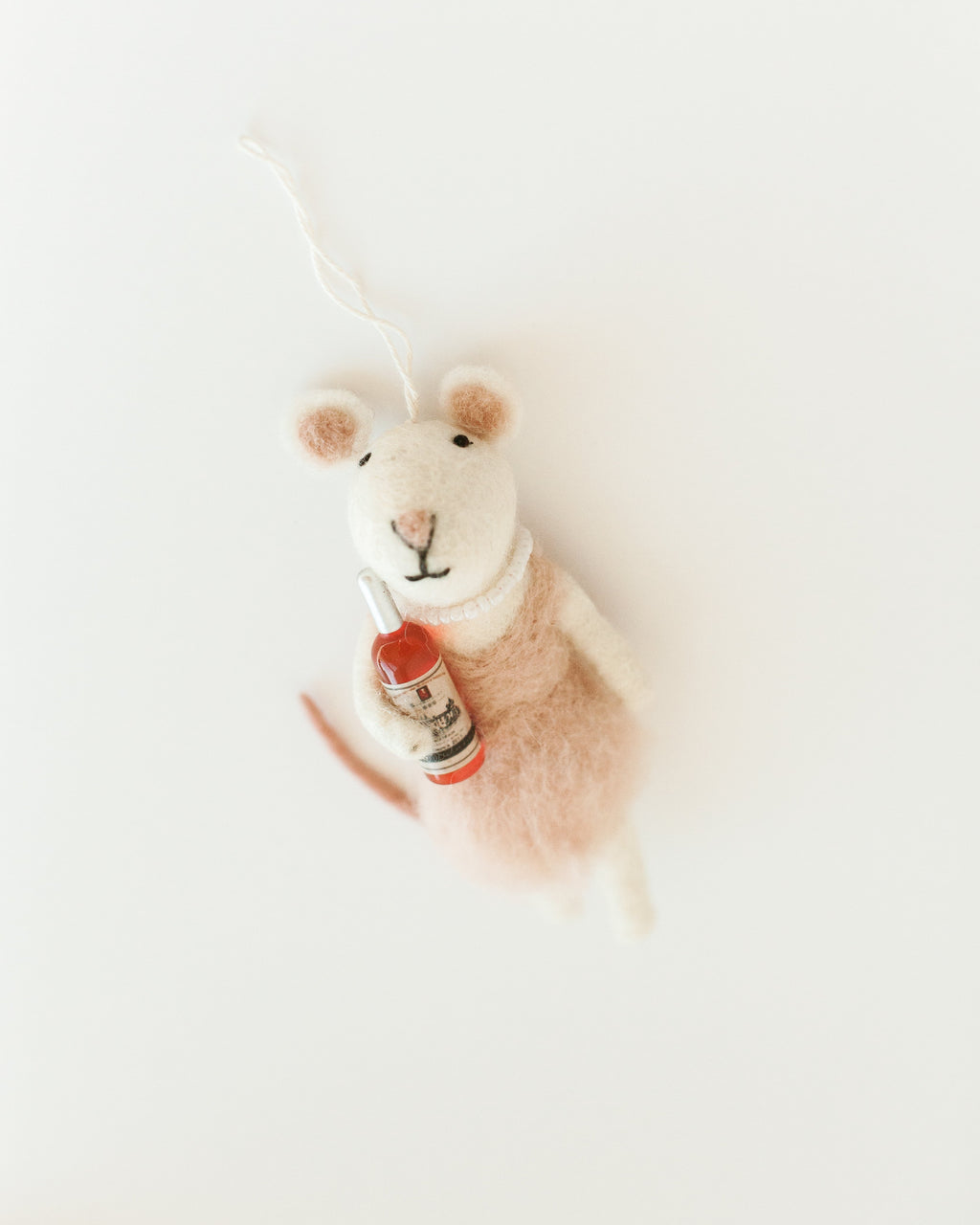 Rosé All Day Felt Mouse Ornament - SwagglyLife Home & Fashion