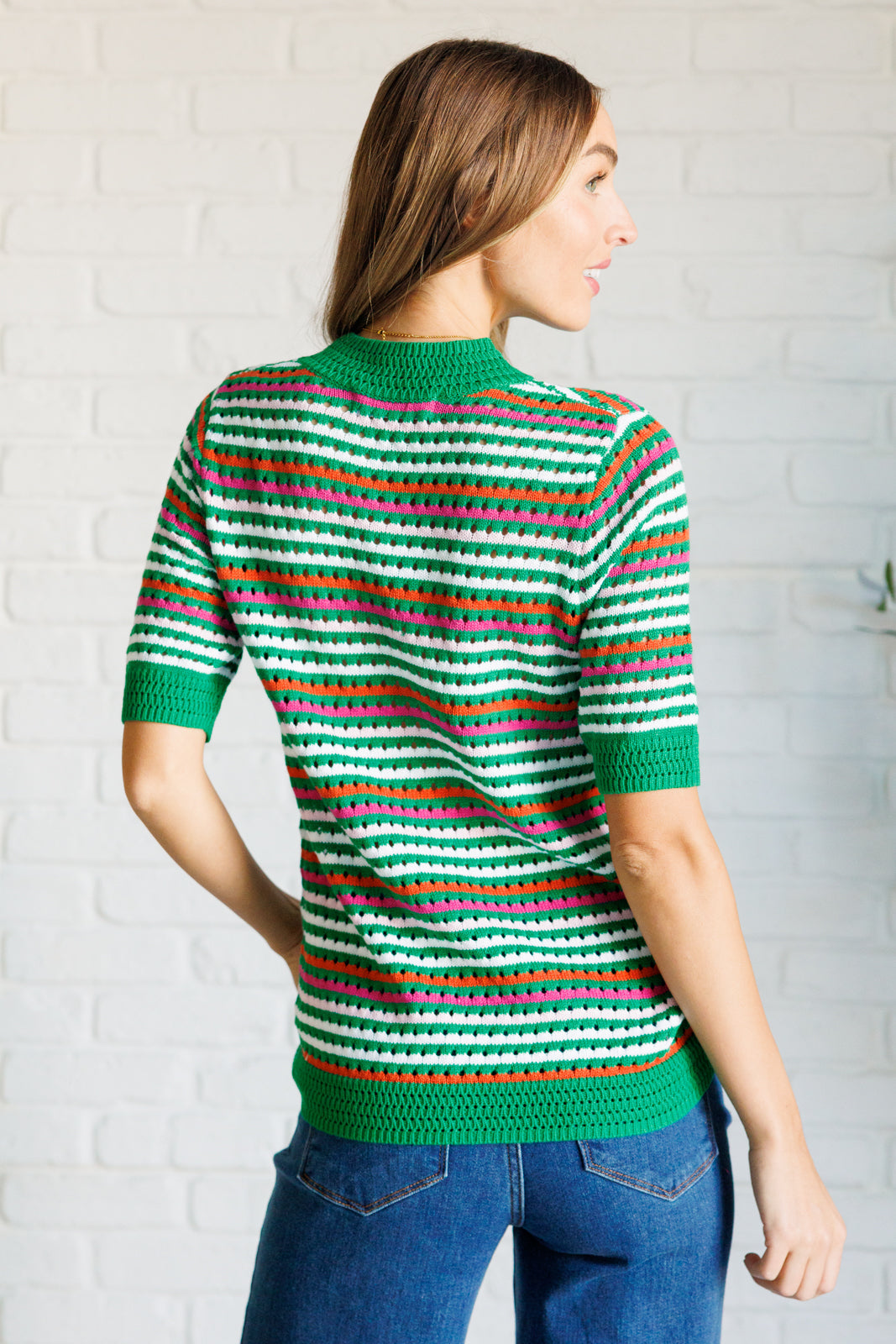 Our Situationship Knit Striped Top in - Tops photo