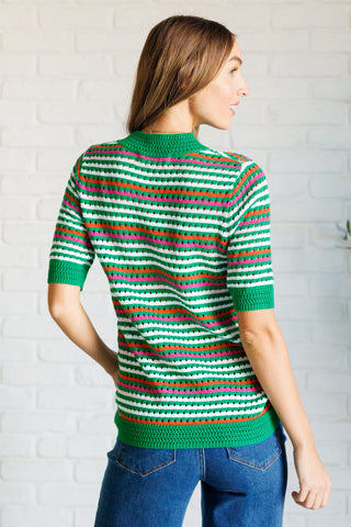 Our Situationship Knit Striped Top in - Tops photo