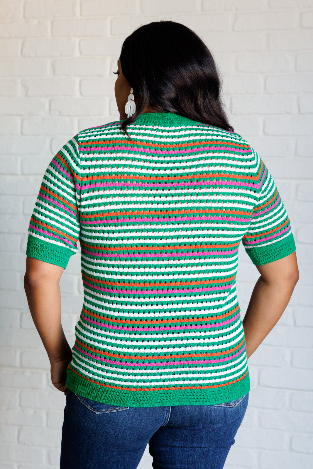 Our Situationship Knit Striped Top in - Tops photo