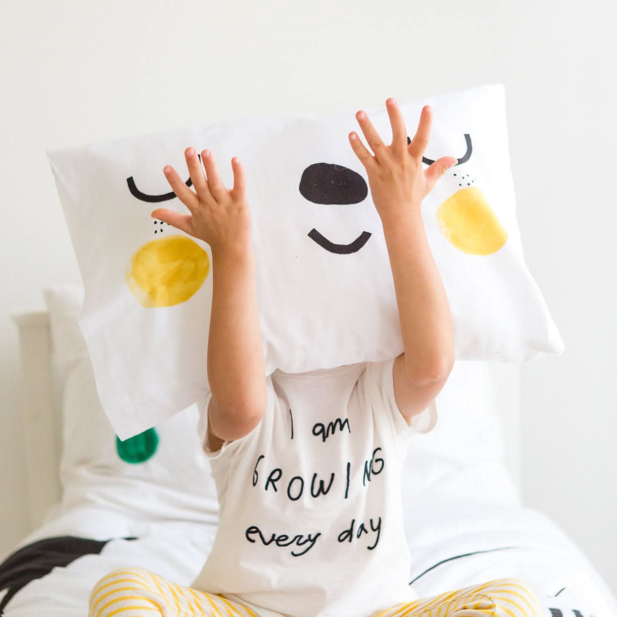 2-pack Happy Faces Standard Size Pillowcases in - Pillowcase photo