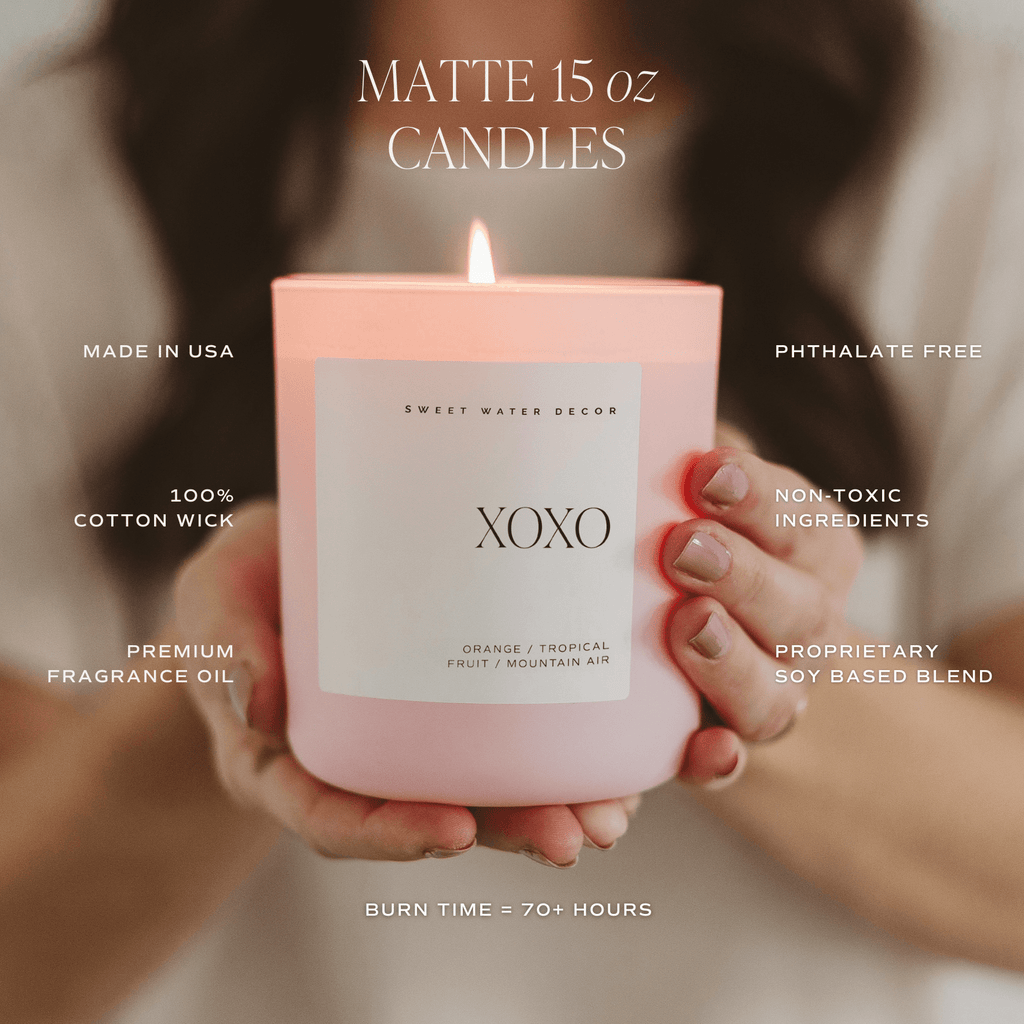 Happy Birthday Soy Candle - Pink Matte Jar - 15 oz in - Candles photo