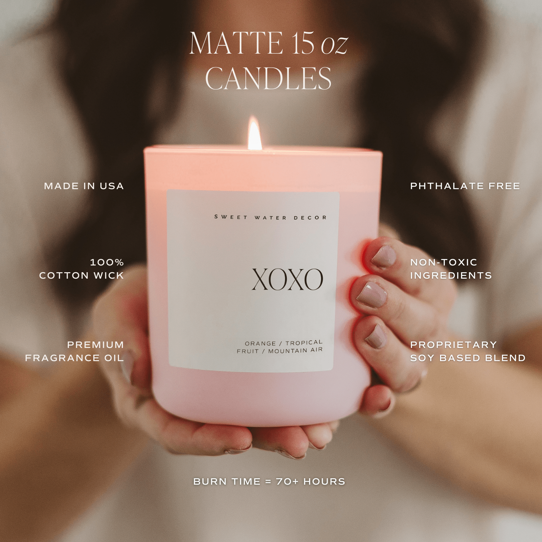 Girl Mama Soy Candle - Pink Matte Jar - 15 oz in - Candles photo