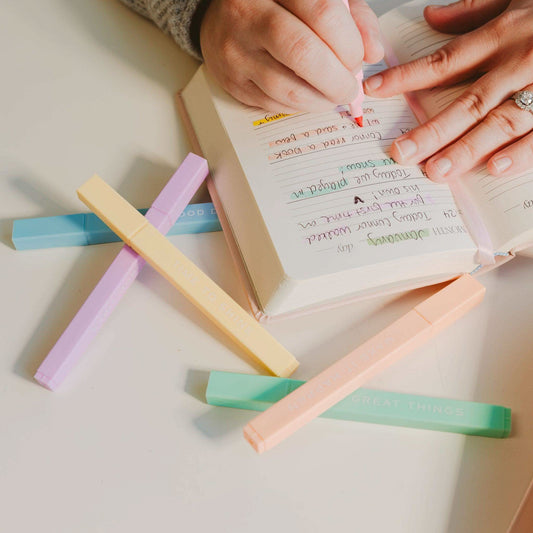 Sweet Water Decor Do Great Things Highlighters Set in - Highlighters photo