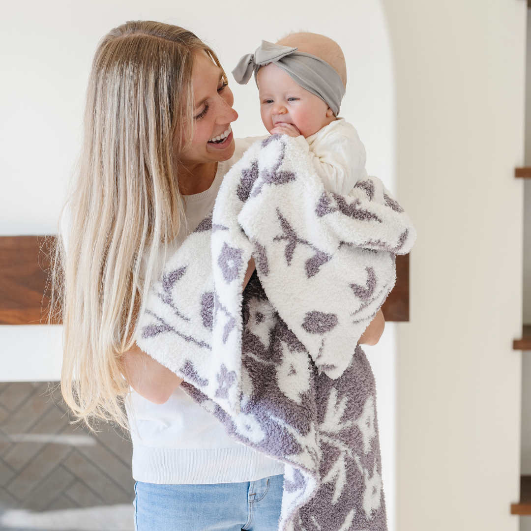 DOUBLE-LAYER BAMBONI® RECEIVING BLANKETS - Pansy Double Layer