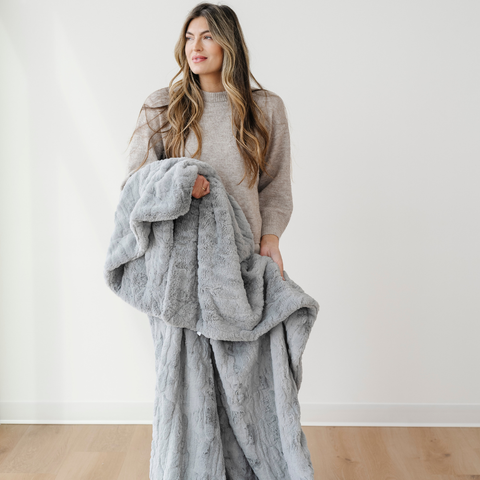 PATTERNED FAUX FUR THROW BLANKETS in - Throw Blanket photo