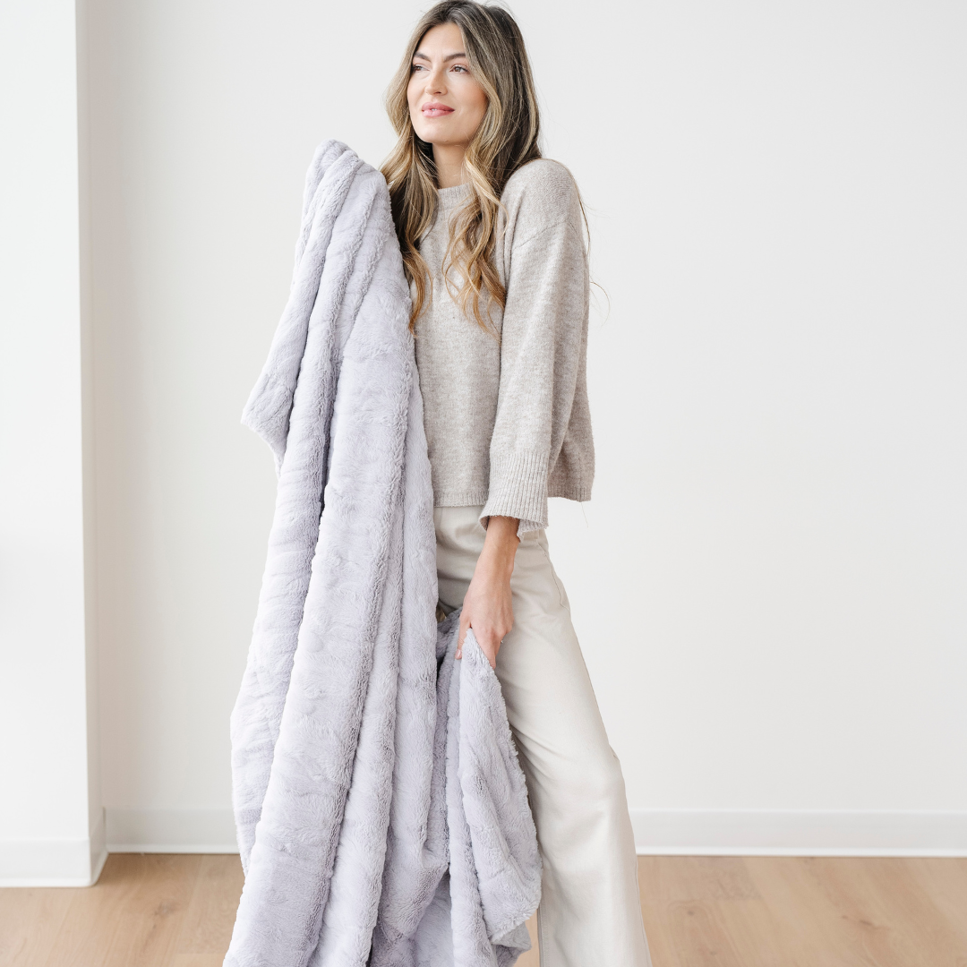 PATTERNED FAUX FUR THROW BLANKETS in - Throw Blanket photo