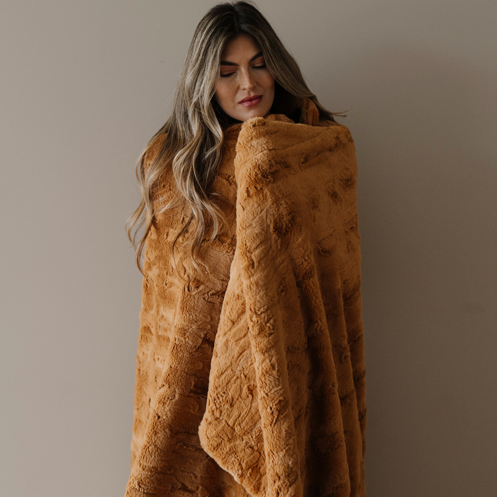 PATTERNED FAUX FUR THROW BLANKETS in - Throw Blanket photo