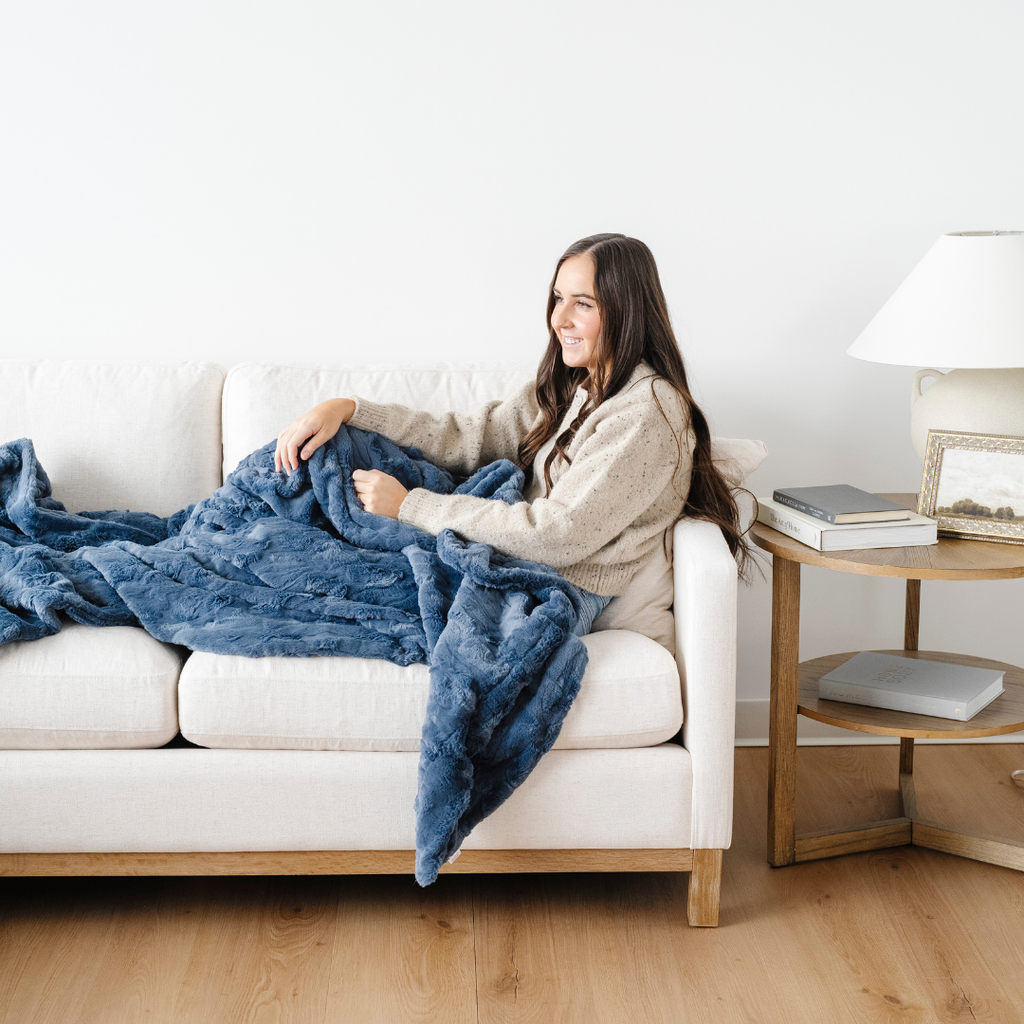 PATTERNED FAUX FUR XL THROW BLANKETS in - photo