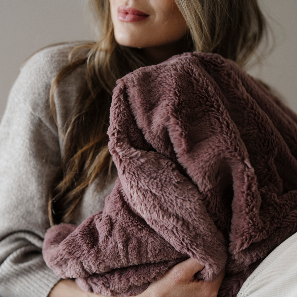 PATTERNED FAUX FUR XL THROW BLANKETS in - photo