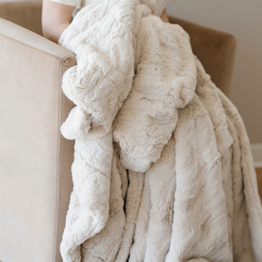 PATTERNED FAUX FUR THROW BLANKETS in - Throw Blanket photo