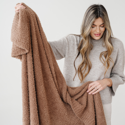 BAMBONI® THROW BLANKETS in Pecan - Throw Blanket photo