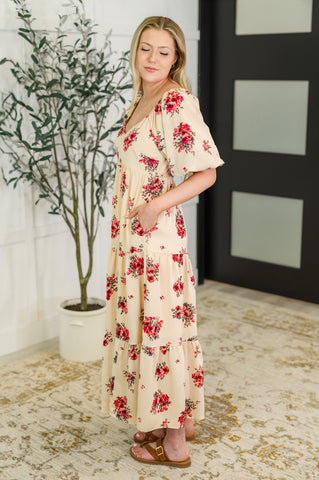 Petals & Postcards Balloon Sleeve Dress in - Womens photo