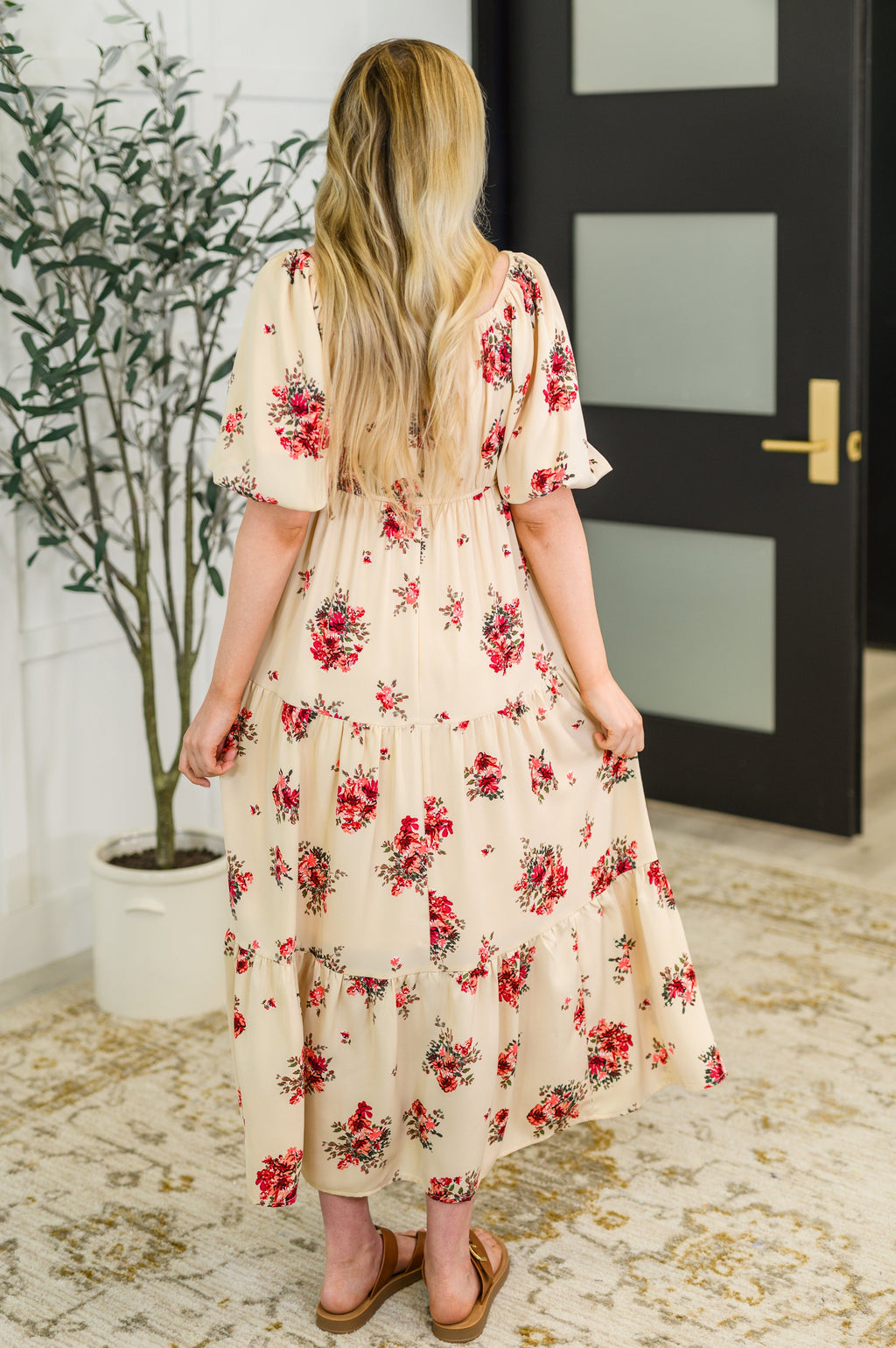 Petals & Postcards Balloon Sleeve Dress in - Womens photo