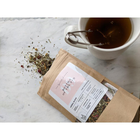 The Spoiled Mama Bottom of the 9th Herbal Labor Prep Tea in - Pregnancy Tea > third trimester tea > morning sickness tea > tea for pregnancy nausea > herbal tea during pregnancy photo