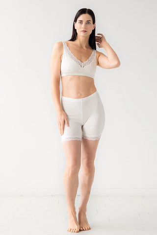 Salua Cotton Lace Bike Shorts in - SHORTS photo