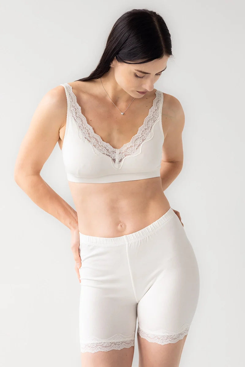 Salua Cotton Lace Bike Shorts in - SHORTS photo