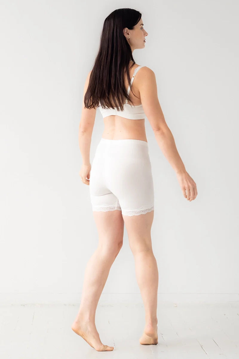 Salua Cotton Lace Bike Shorts in - SHORTS photo