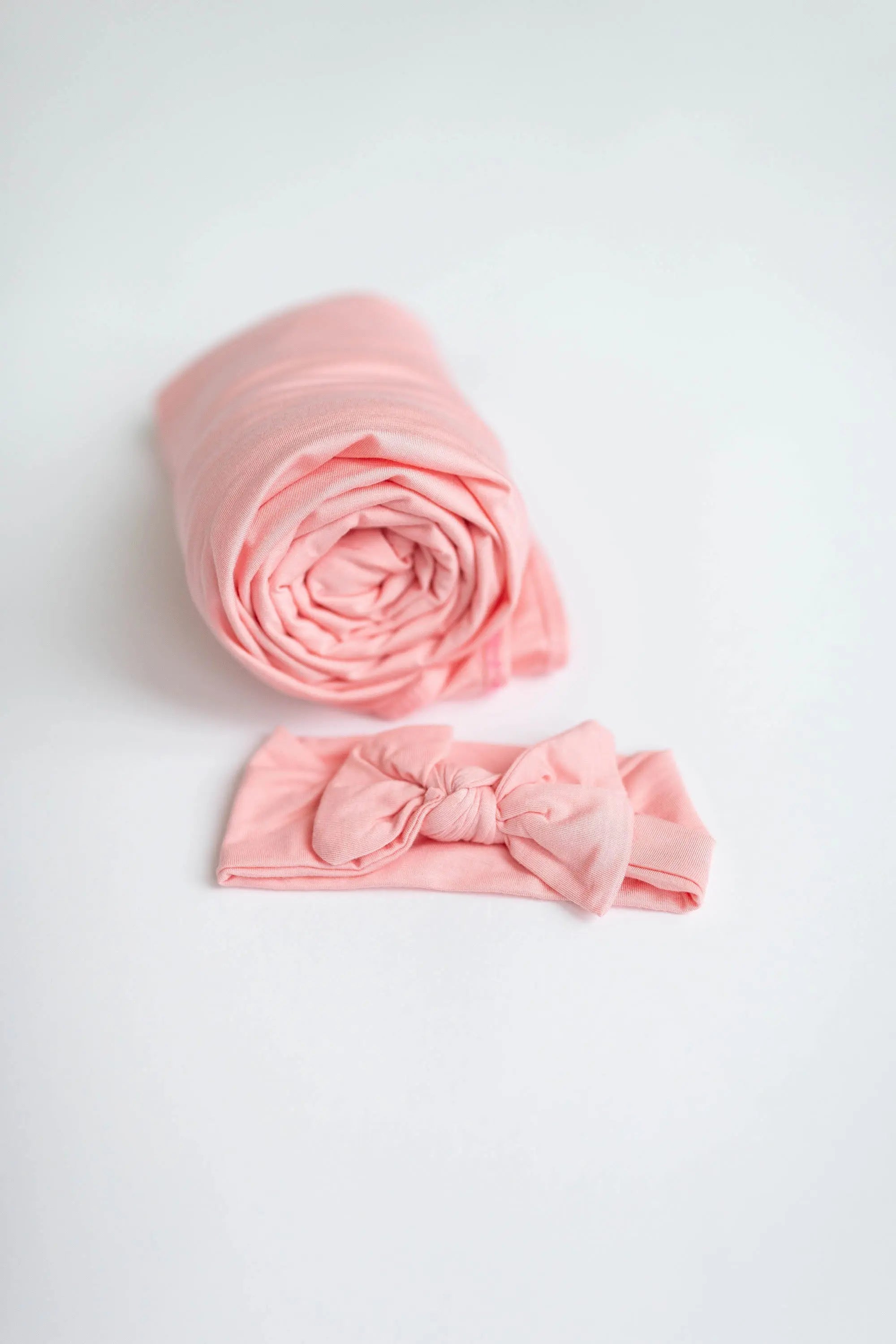 Swaddle Blanket, Hat and Headband Set - Pink in - Swaddle Blankets & Hat / Headband Sets photo