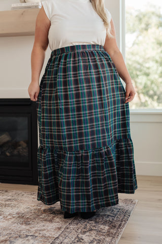 Plaid Perfection Maxi Skirt in - Bottoms photo