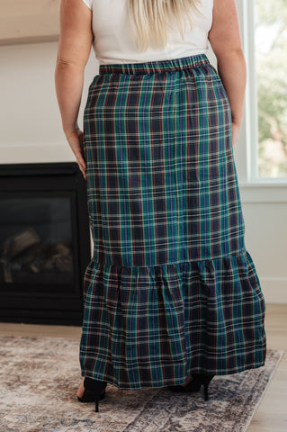 Plaid Perfection Maxi Skirt in - Bottoms photo