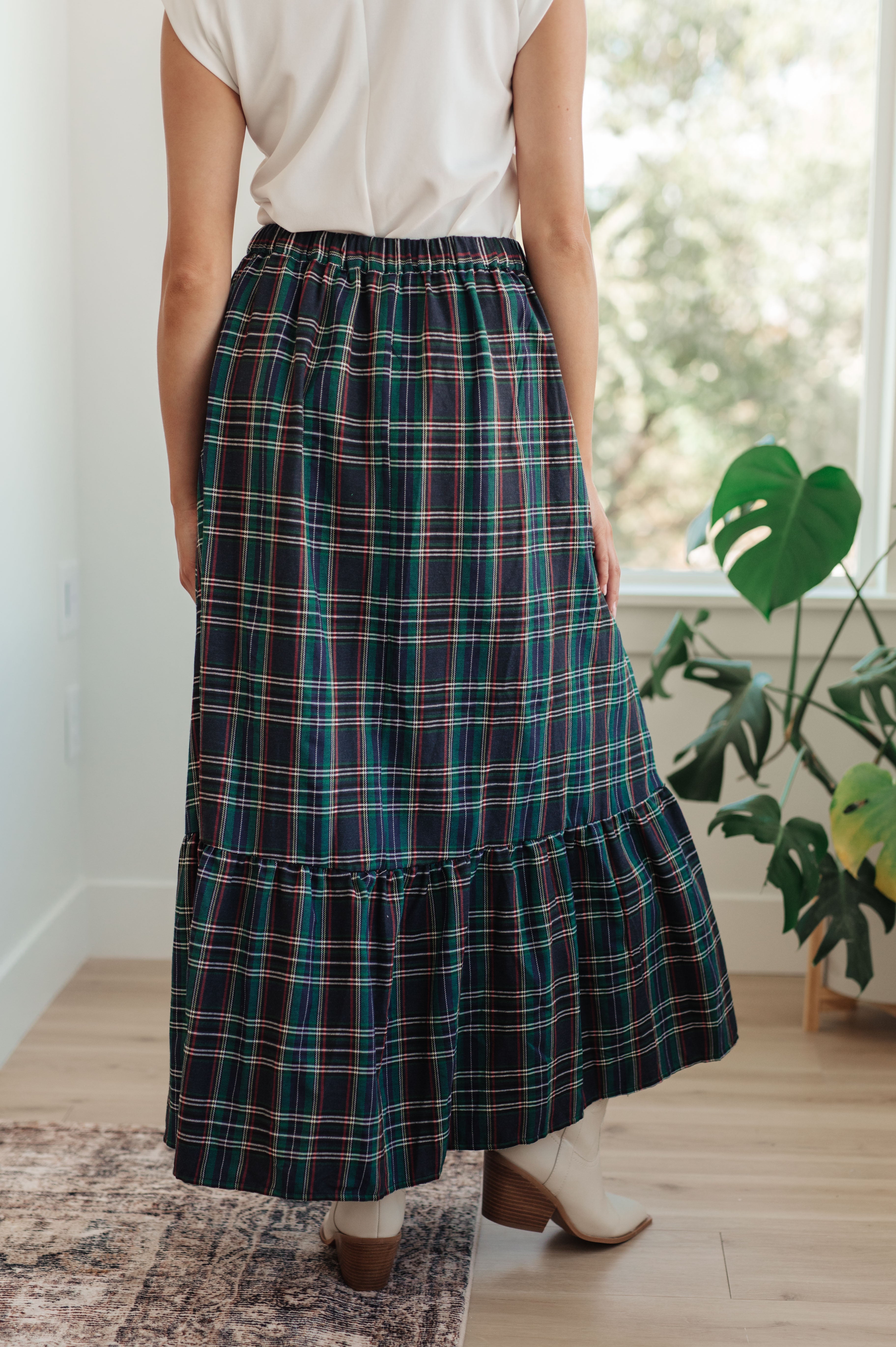 Plaid Perfection Maxi Skirt in - Bottoms photo