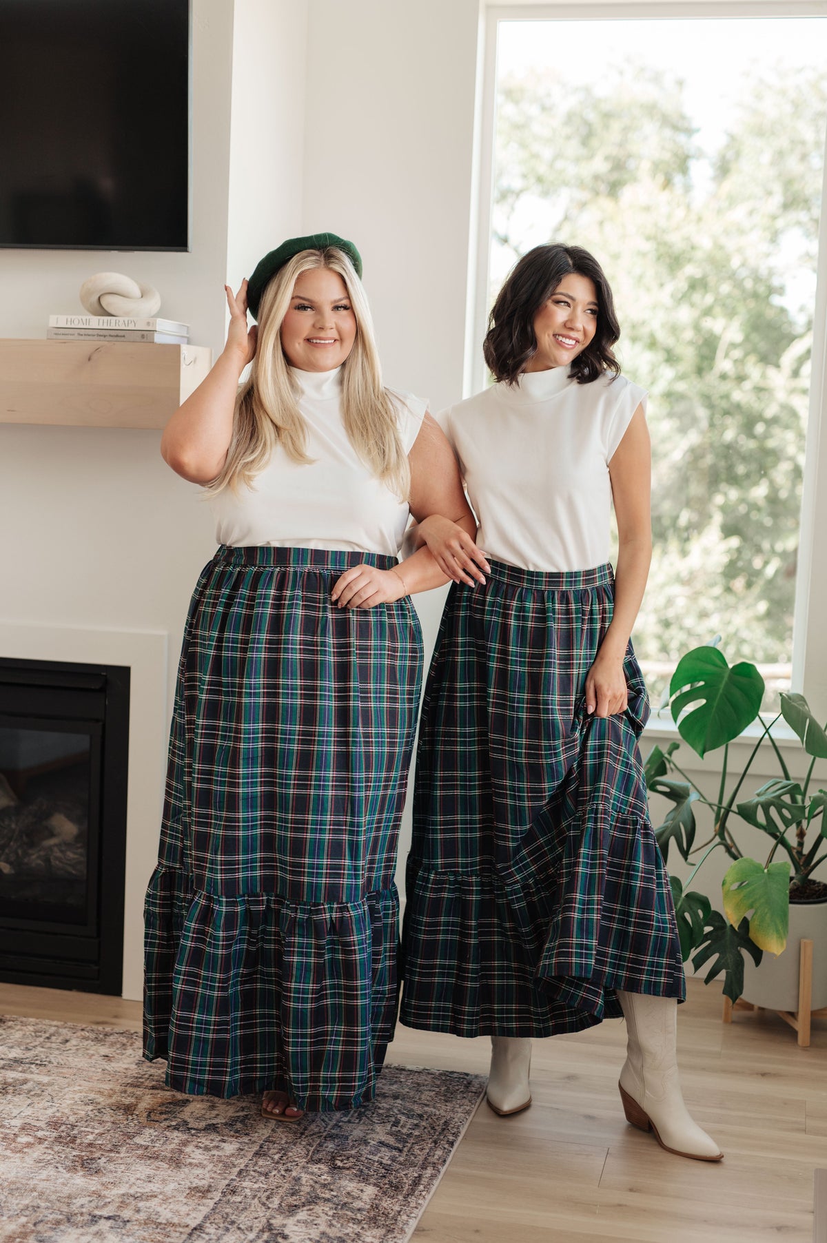 Plaid Perfection Maxi Skirt in - Bottoms photo