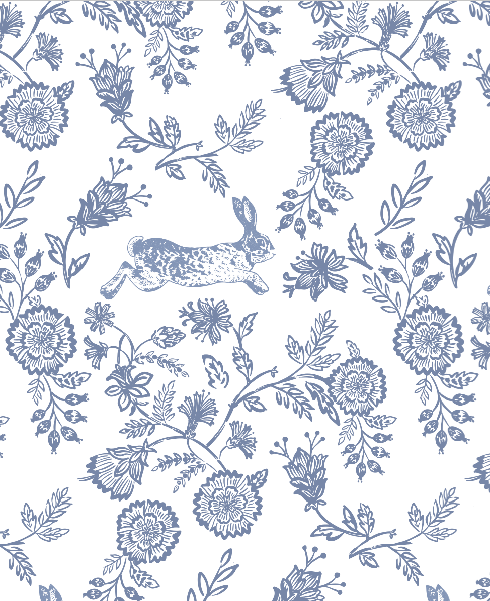 Floral Bunnies Baby Pajama
