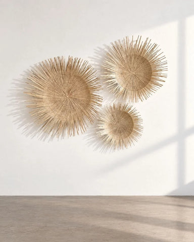 Handwoven Palm Sunburst Wall Hanging | Malawi