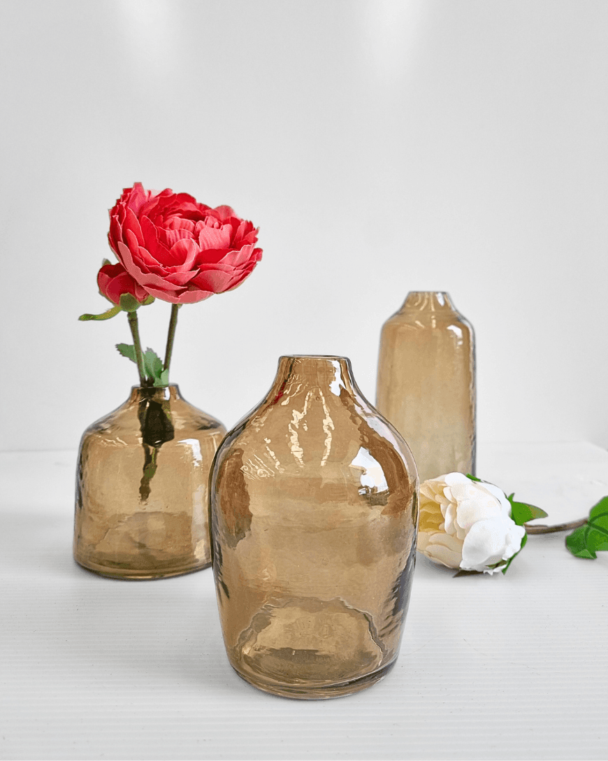 Creative Women Haley Handblown Hammered Bud Vase