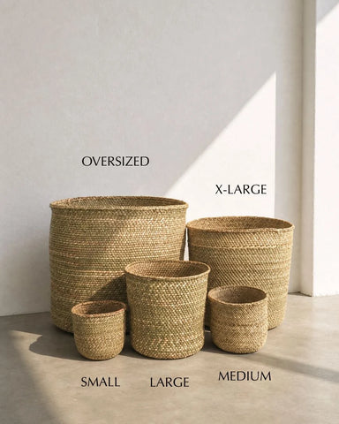 Handwoven Natural Iringa Baskets | Tanzania