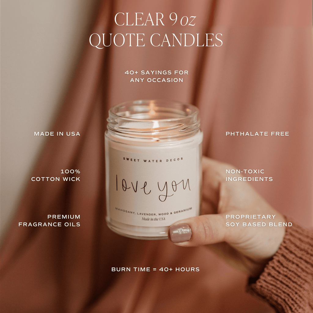 Best Teacher Ever Soy Candle - Clear Jar - 9 oz (Salt and Sea) in - Candles photo